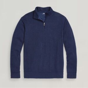 Polo Ralph‎ Lauren Quarter Zip Pullover Sweater Navy Herringbone Men’s Medium